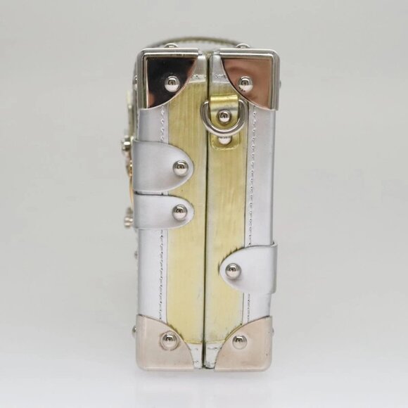 LOUIS VUITTON Epi Metallic Petite Mar Bag Silver Gold M54652 LV Auth 108234 - Picture 3 of 16